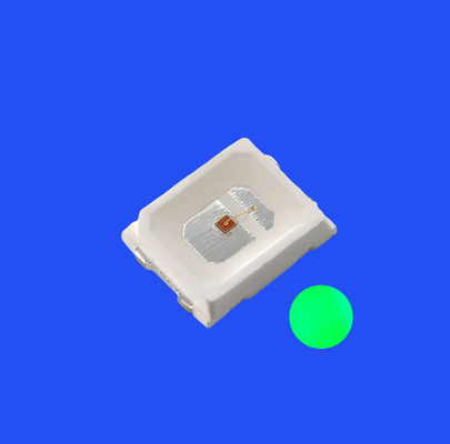 SMD2835 2.8x3.5 मिमी हरा रंग 520- 525nm 8-12LM 120 डिग्री पारदर्शी लेंस पीसीटी ब्रैकेट डायोड लाइट
