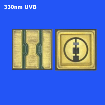 0.6W यूवीबी 330nm 3535 SMD एलईडी सिरेमिक सीलिंग हाई रेडिएंट पावर वाटर क्लियर लेंस 120 डिग्री स्टरलाइजेशन के लिए